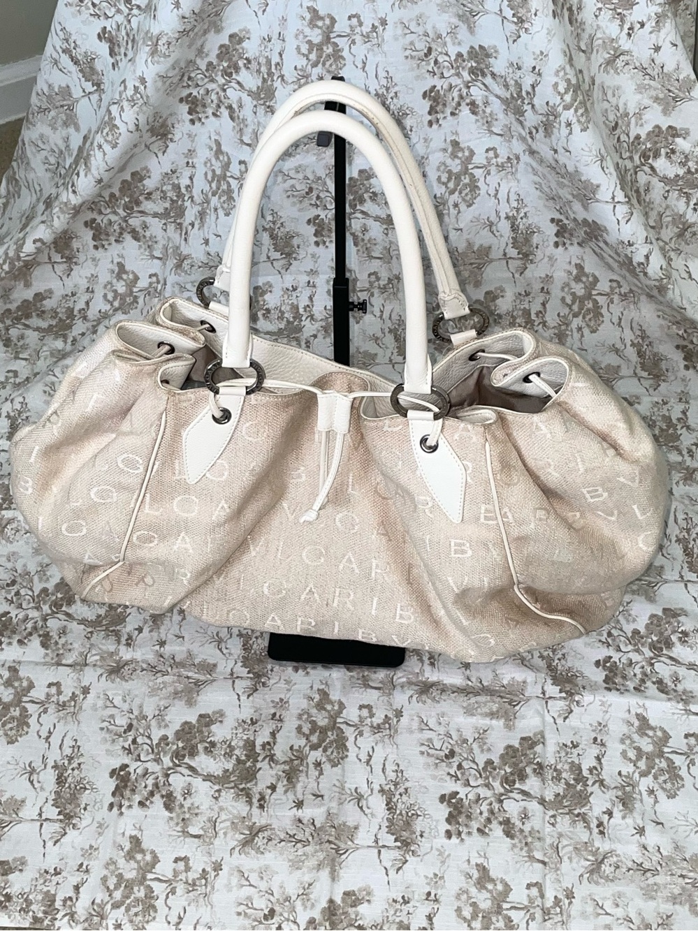 Bulgari Logo Drawstring Tote - Picture 2 of 16